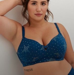 Torrid Curves Blue Star Bra